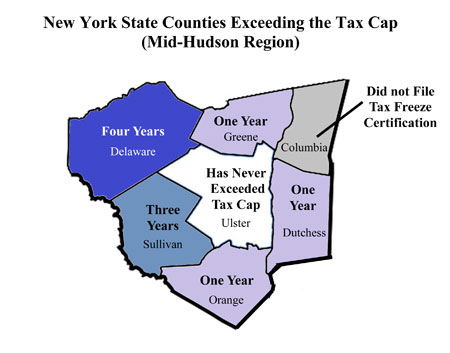 tax county ny sullivan map ulster york identifies comptroller leader report