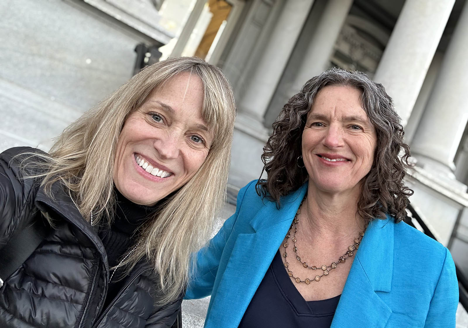 Chairwoman of the Ulster County Legislature Tracey Bartels and Ulster County Executive Jen Metzger at the “Communities in Action” event at the White House in Washington, D.C. on December 14, 2023