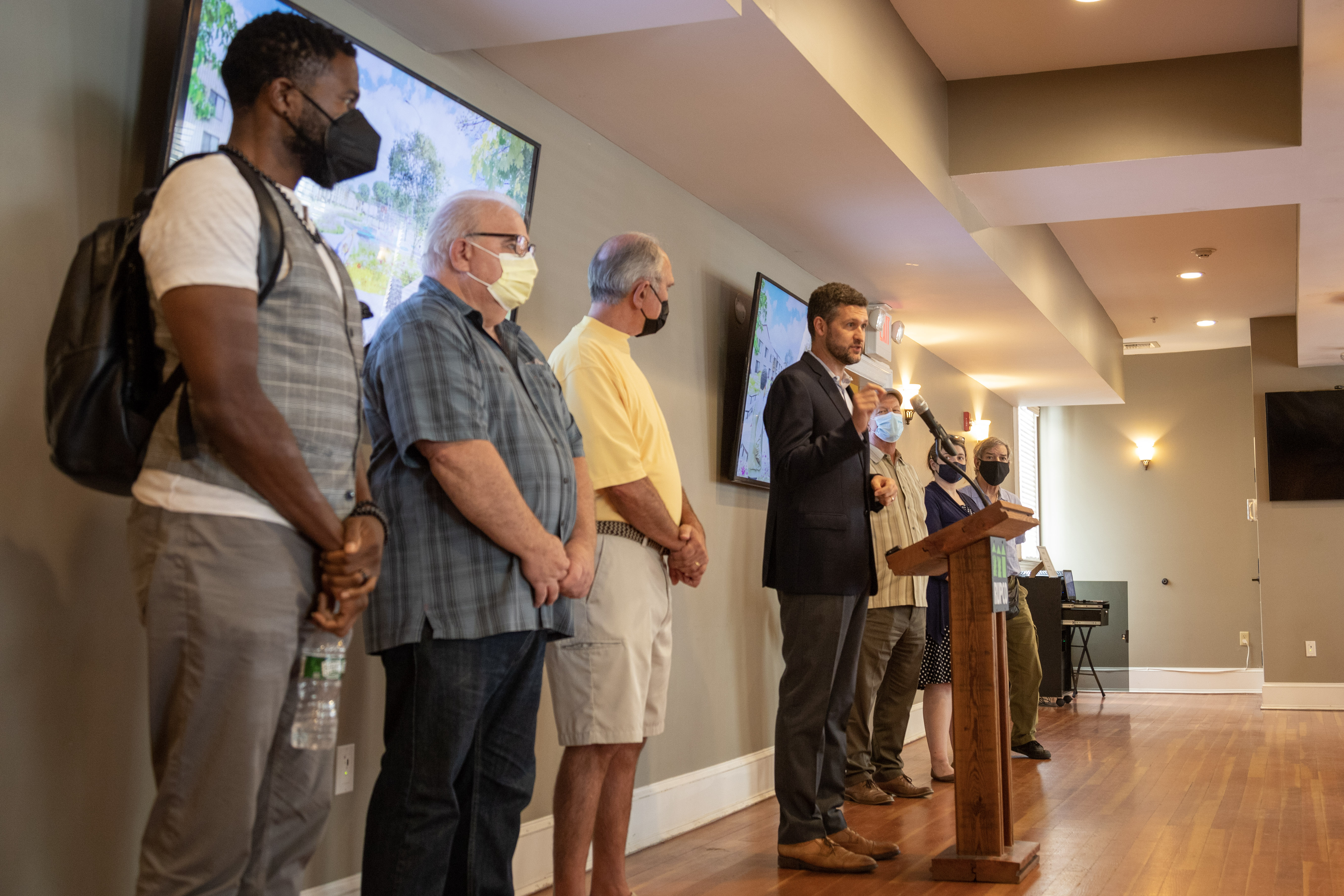 Left to Right: NYC Public Advocate Jumaane Williams, Ulster County Legislator Brian Cahill, Ulster County Legislative Chairman Dave Donaldson, Ulster County Executive Pat Ryan