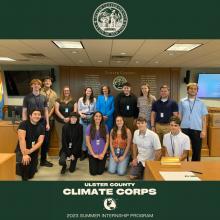Ulster County Executive Jen Metzger at the kickoff meeting with the Climate Corps